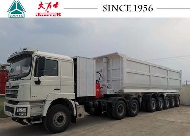 60T 5 Axle Heavy Duty Tipper Trailer / Dump Trailer For Mine Transportation