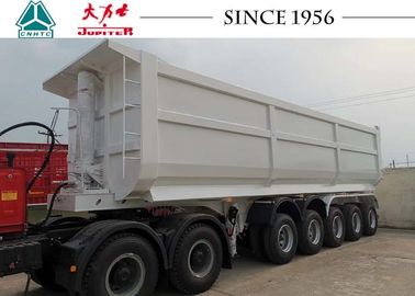 60T 5 Axle Heavy Duty Tipper Trailer / Dump Trailer For Mine Transportation