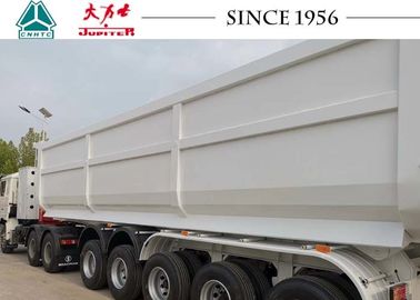 60T 5 Axle Heavy Duty Tipper Trailer / Dump Trailer For Mine Transportation